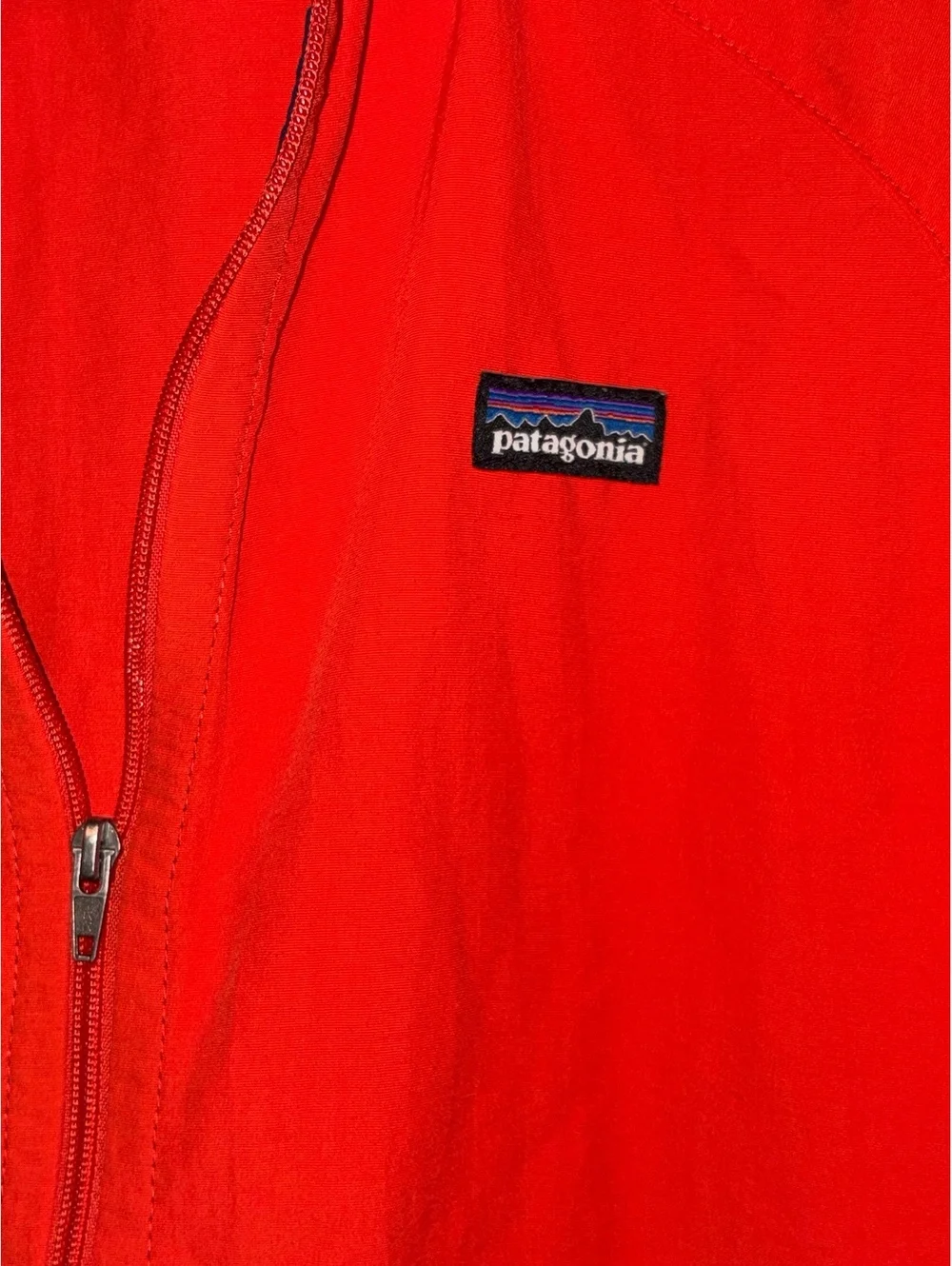 Vintage Patagonia Kid Red Orange Windbreaker Jacket 90s Y2K Outdoor Gorpcore